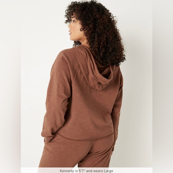 Victoria’s Secret PINK Summer Lounge Cotton Zip-Up Hoodie Size XXL - Picture 2 of 12